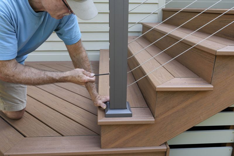 Patio Handrail Installation in Conroe, TX
